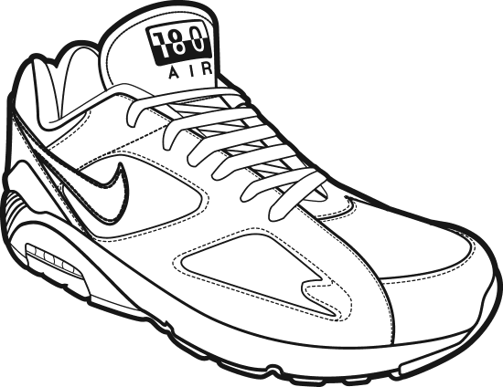 550x424 Collection Of Free Drawing Shoes Air Force One. Download On Ubisafe - Air Force One Sketch