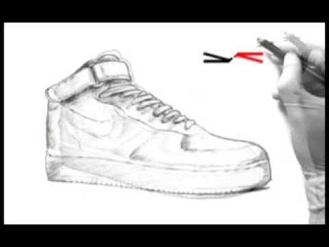 480x360 Nike Air Force One Revamp Video - Air Force One Sketch