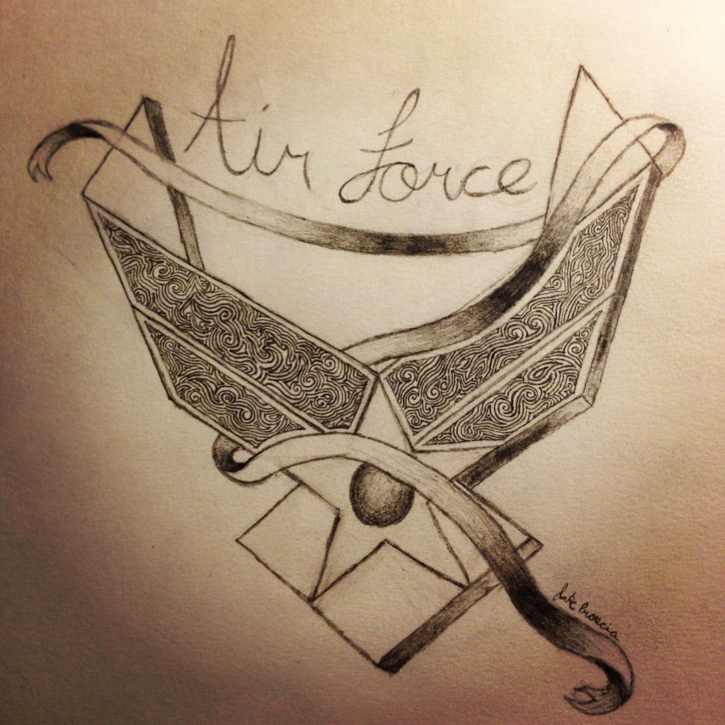 1024x1024 Cool Air Force Drawing Zoocheck - Air Force Sketch