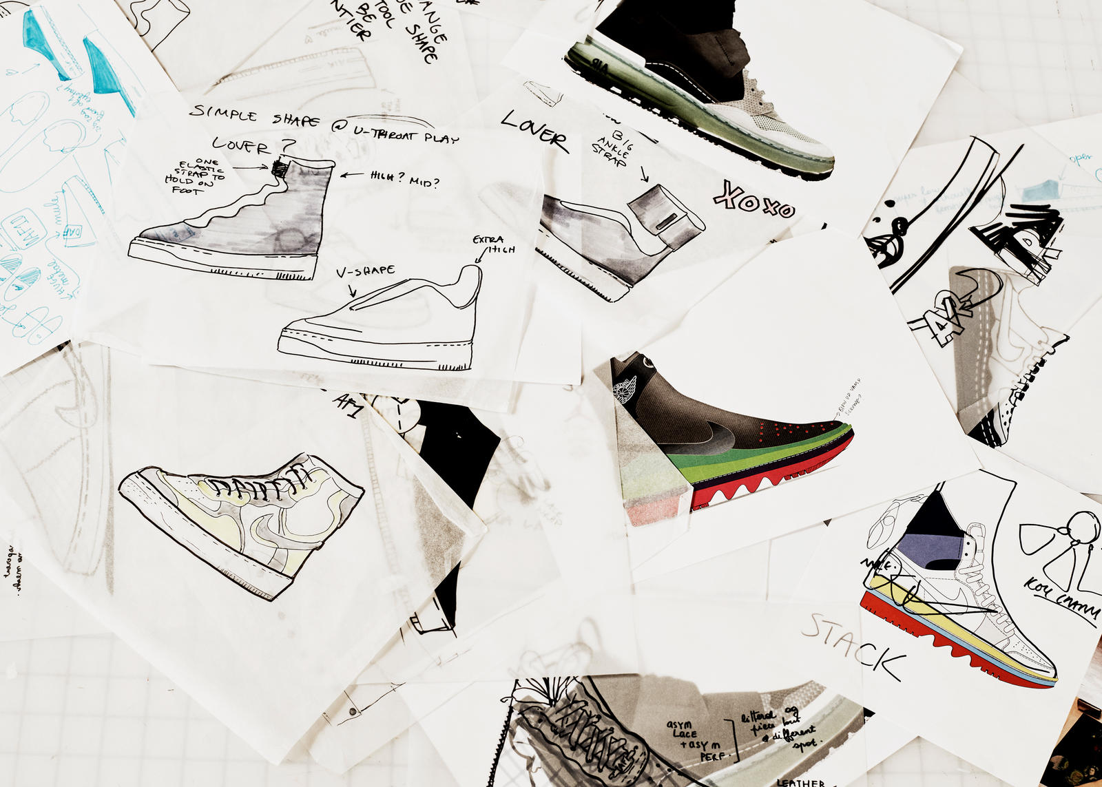 1600x1143 The Nike 1 Reimagined Air Force 1 Womens And Air Jordan 1 Womens - Air Force Sketch
