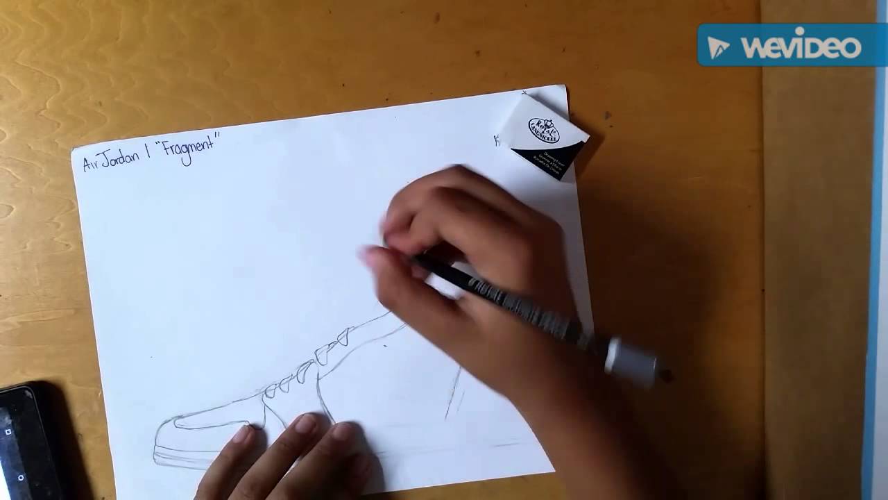 1280x720 Sneaker Sketch - Air Jordan 1 Sketch