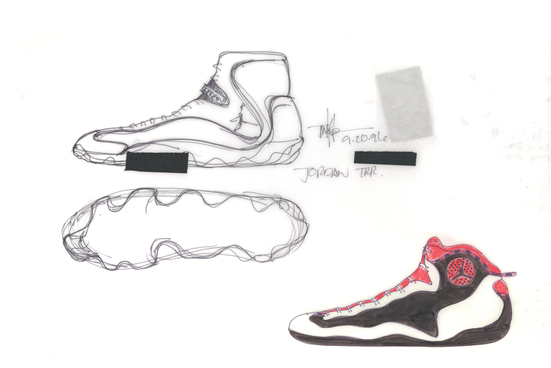 Air Jordan 1 Sketch at PaintingValley.com | Explore collection of Air ...