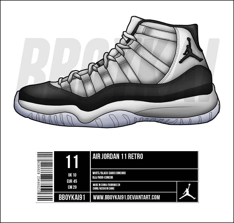 Air Jordan 11 Sketch at Explore collection of Air