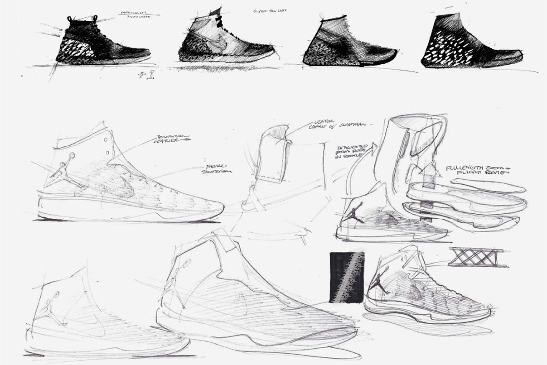 jordan 11 sketch