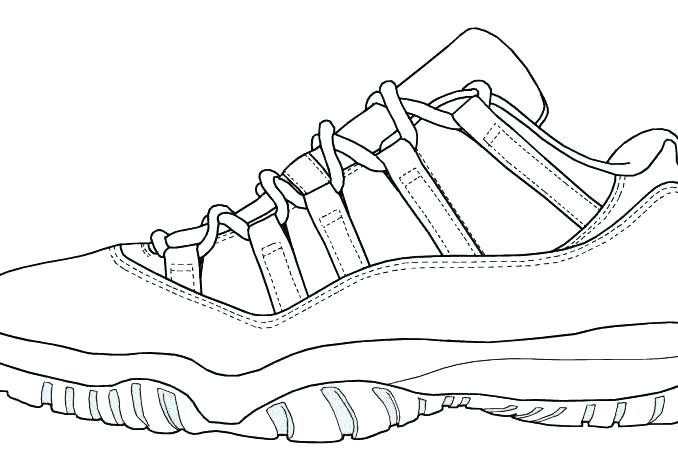 Air Jordan 11 Sketch at PaintingValleycom Explore