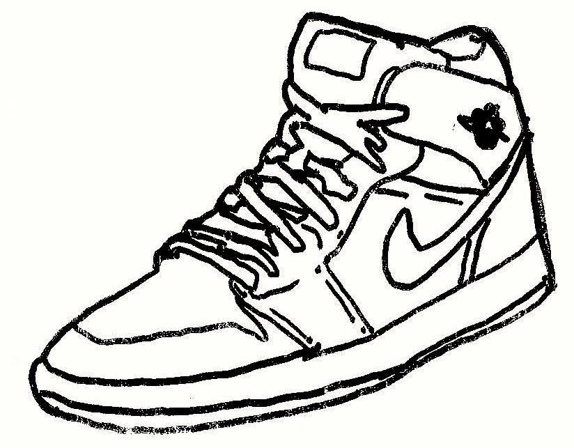 824x643 Air Jordan 1 (Sketch) By Bi9mik3 - Air Jordan Sketch