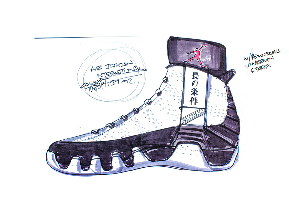 940x660 This Early Sketch Of The Air Jordan 9 Reveals Something Much - Air Jordan Sketch