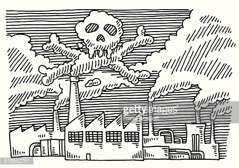 494x346 Pollution Clipart Pencil Sketch 3810667 - Air Pollution Sketch