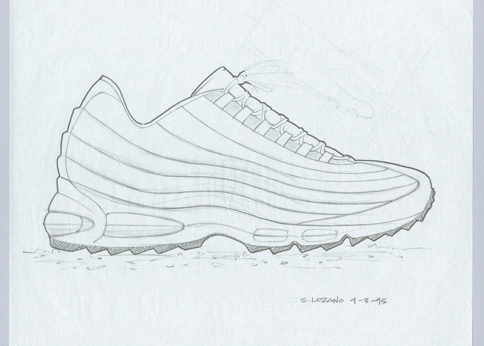 1600x1143 Air Max 95 Design Sketch - Air Sketch