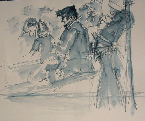 510x423 Sketching Moving People Plein Air Or Out And About - Air Sketch