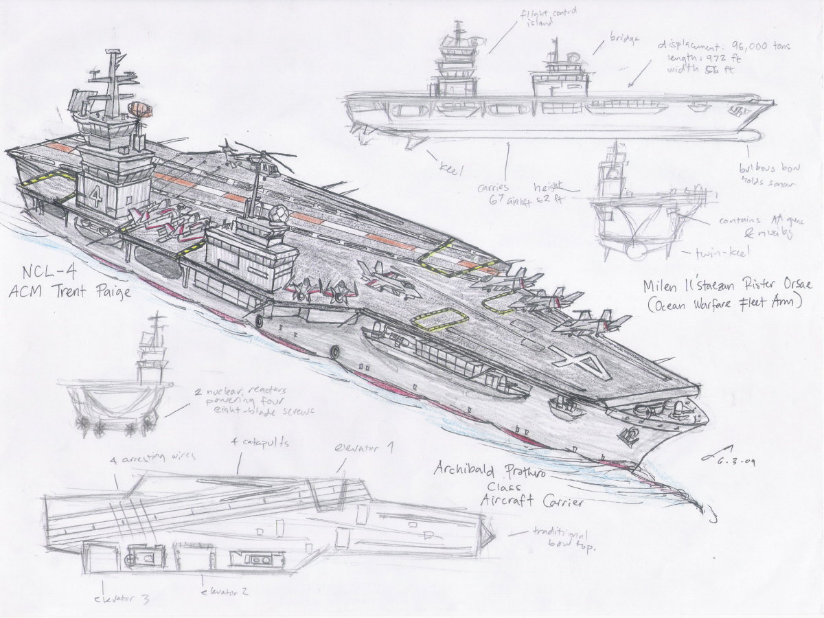 Aircraft Carrier Sketch at Explore collection of
