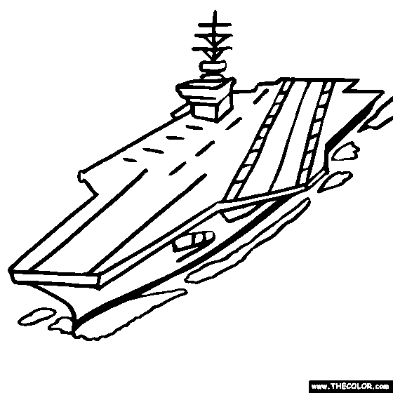 560x560 Us Navy Aircraft Carrier Coloring Pages Baby Navy - Aircraft Carrier Sketch