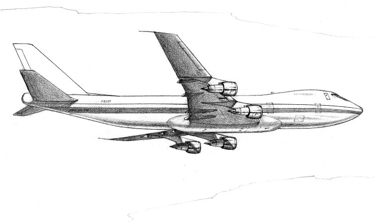 Ил 76 рисунок карандашом