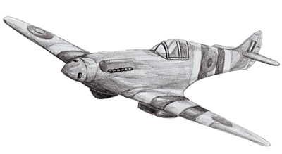 400x219 How To Draw A Fighter Plane - Aircraft Sketch