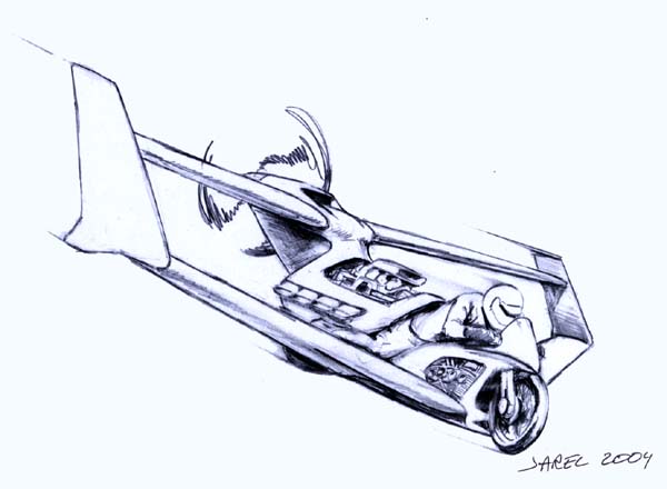 600x440 Jarel Aircraft Design Concept Sketches - Aircraft Sketch