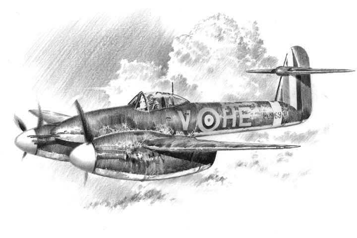 720x480 Pencil Sketches - Aircraft Sketch