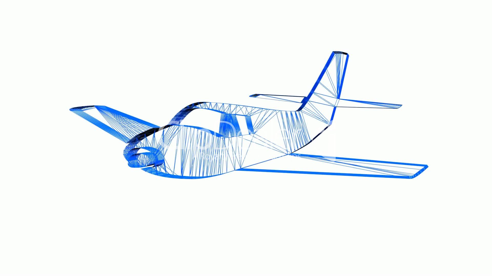 1920x1080 Rotation Of 3d Aircraft.airplane,plane,travel,flight - Aircraft Sketch