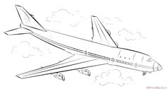236x126 Airplane Drawing - Airplane Sketch Images