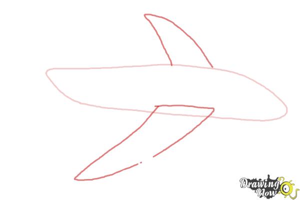 600x400 How To Draw A Simple Airplane - Airplane Sketch Simple
