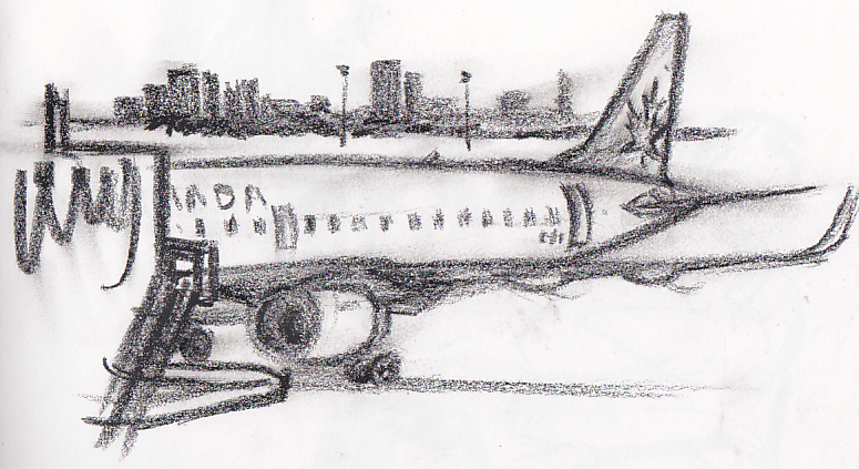 775x423 Airport Drawing - Airport Sketch