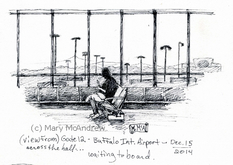 460x327 Mini Sketch Journal Mary Mcandrew - Airport Sketch