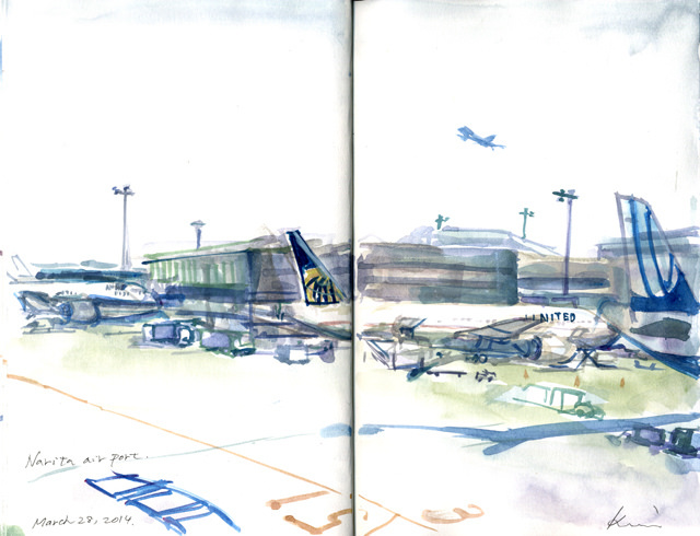 640x490 Airport Sketches Urban Sketchers - Airport Sketch