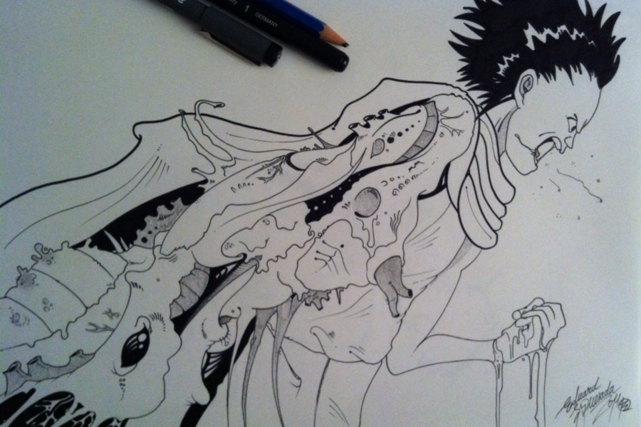 900x600 Akira Sketch. By Eduardosq - Akira Sketch