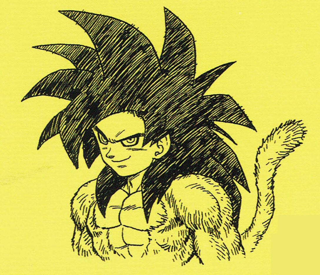 1088x936 Dbartamptidbits On Twitter Super Saiyan 4 Goku Sketch By Akira - Akira Sketch
