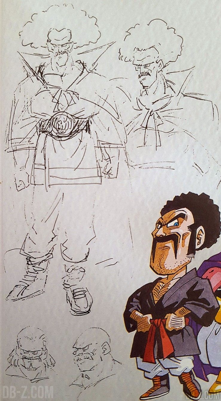 739x1339 Sketch Akira Toriyama Mister Satan Toriyama In 2018 - Akira Sketch