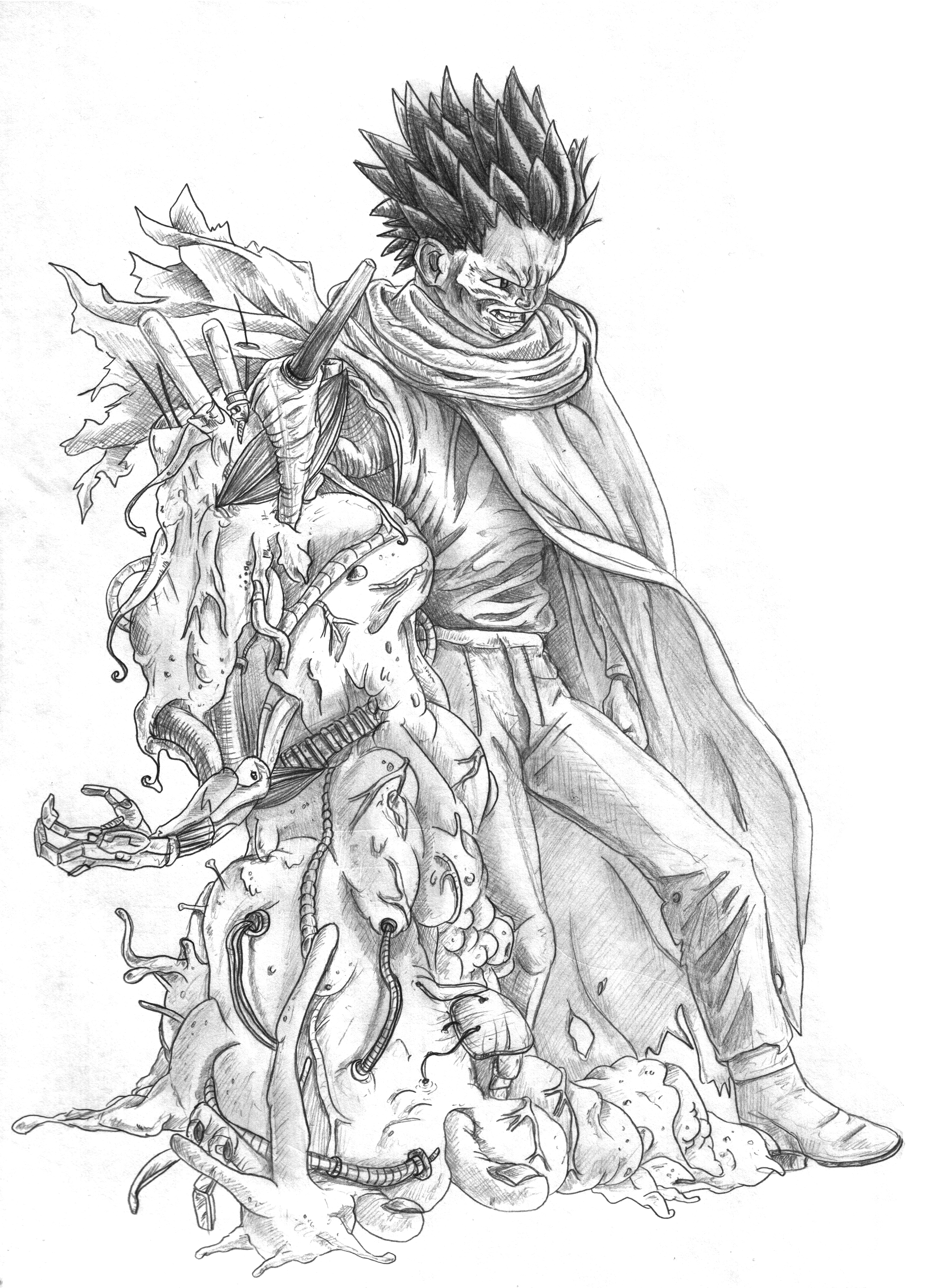 2159x2975 Tetsuo ! From Akira. Drunk Punch Love Blog - Akira Sketch