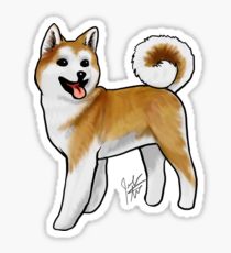 210x230 Akita Drawing Stickers Redbubble - Akita Sketch