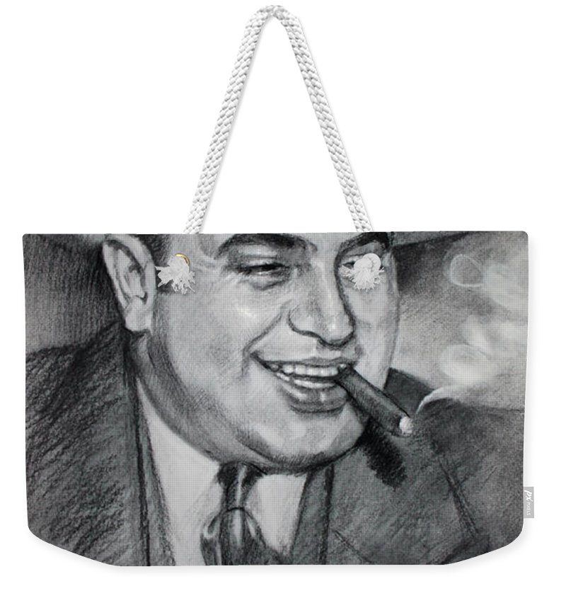800x845 Al Capone Weekender Tote Bag For Sale By Ylli Haruni - Al Capone Sketch