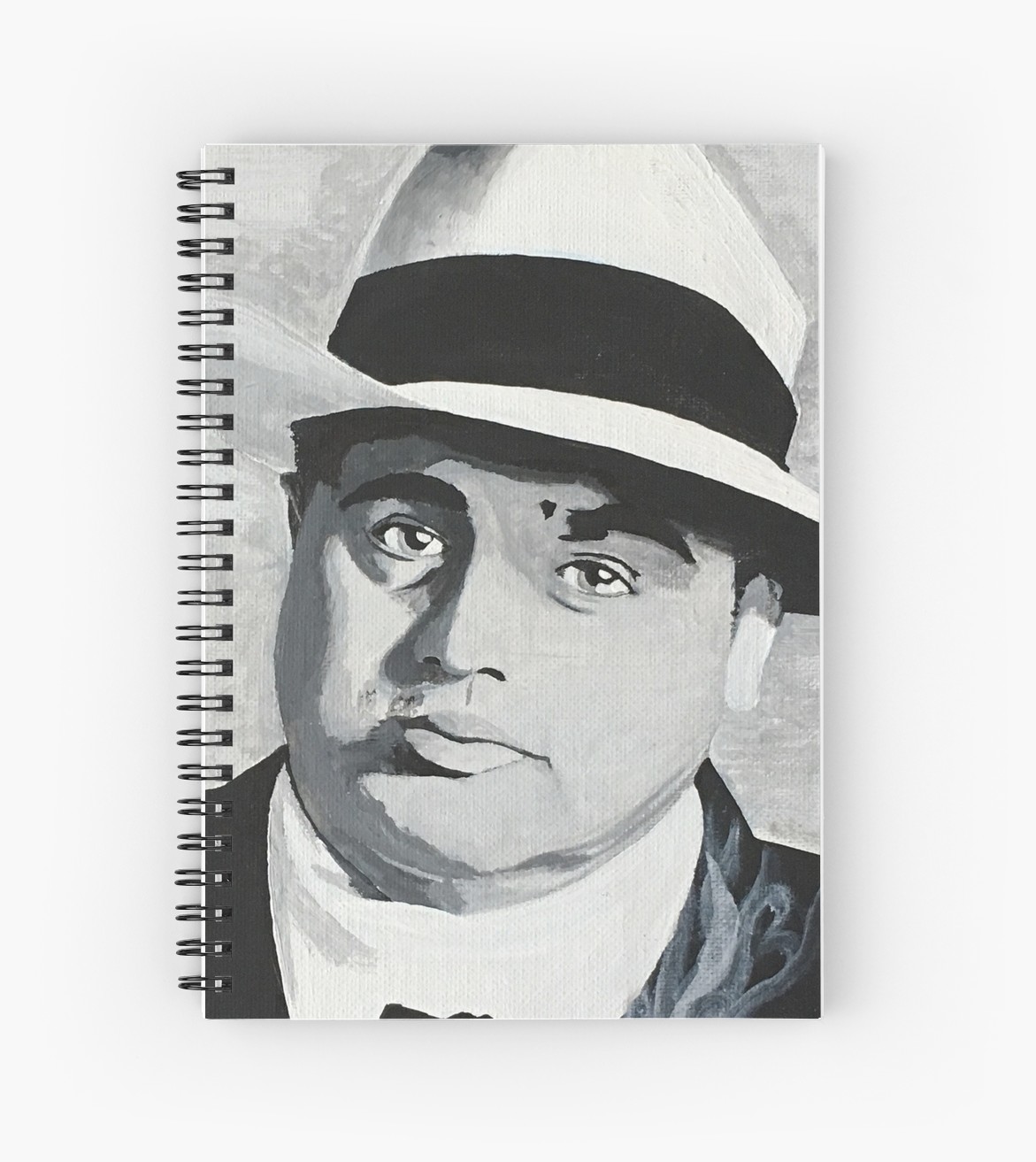1171x1313 Classic American Gangster Al Capone Spiral Notebooks By - Al Capone Sketch