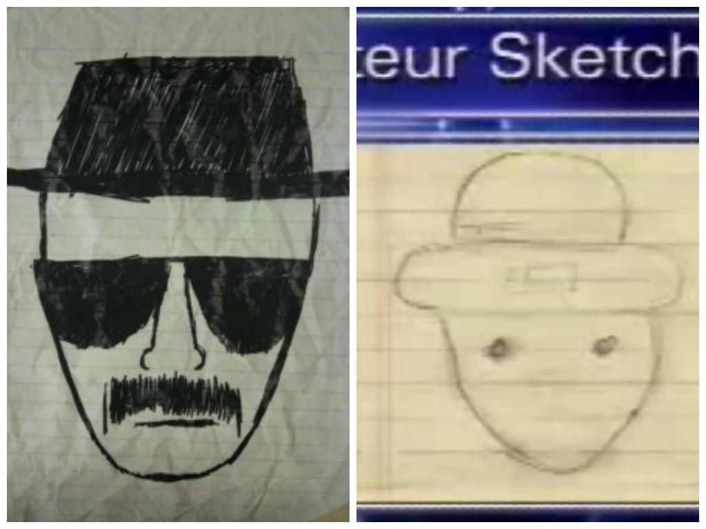 1024x768 Anyone Notice The Resemblance Between The Sketches Of Heisenberg - Alabama Leprechaun Sketch