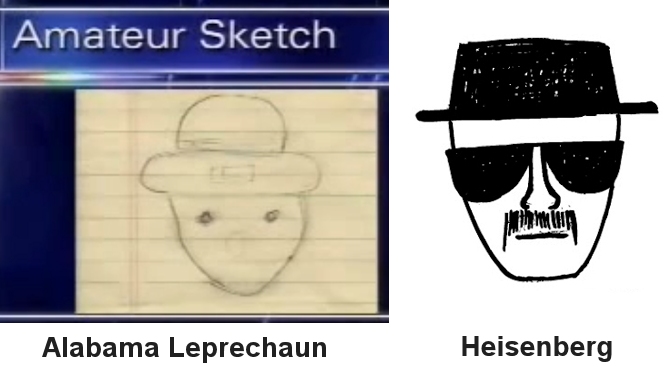665x370 Heisenberg And The Alabama Leprechaun. - Alabama Leprechaun Sketch