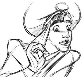 325x305 Aladdin Concept Sketch Aladdin Disney Art, Disney - Aladdin Sketch