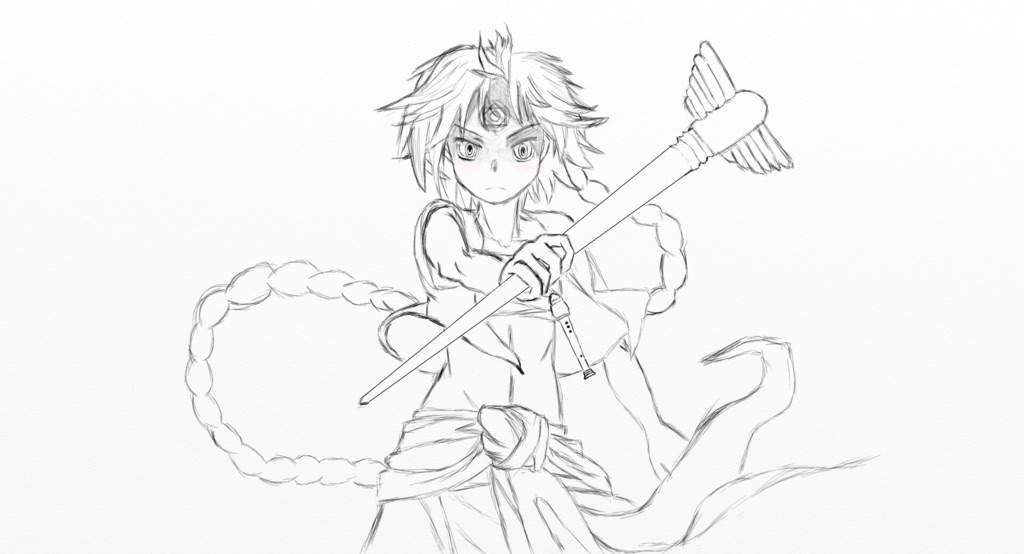 1024x554 Aladdin From Magi (Sketch Anime Amino - Aladdin Sketch