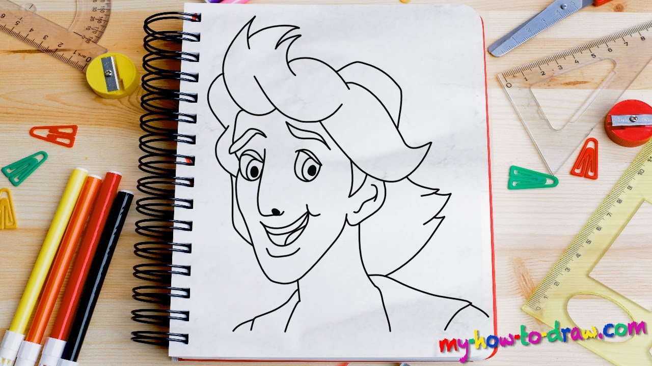 1280x720 How To Draw Aladdin - Aladdin Sketch