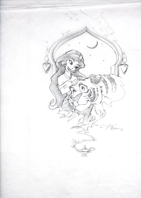 480x675 Image - Aladdin Sketch