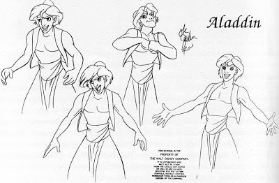 400x262 Living Lines Library Aladdin (1992) - Aladdin Sketch