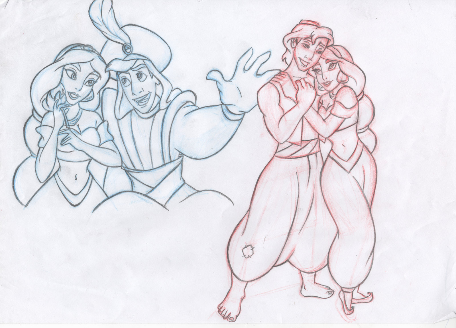 1600x1152 Old Aladdin Sketch Fanart September By Kevsoraone - Aladdin Sketch
