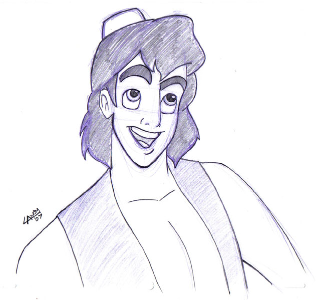 637x599 Aladdin Sketch By Angelcrusher - Aladdin Sketch