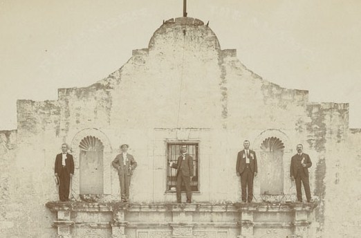 522x344 Alamo Photo 1904 Out My Kitchen Window - Alamo Sketch