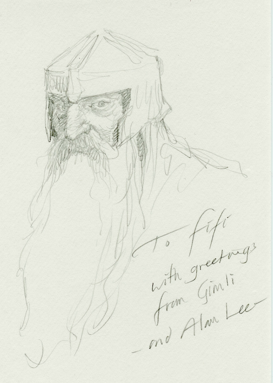 894x1250 Gimli - Alan Lee Sketches