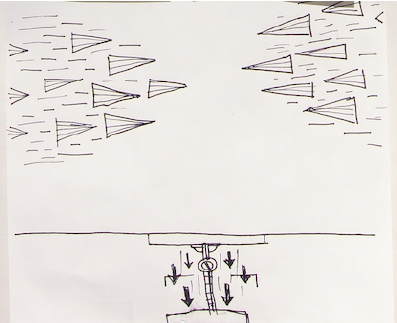 397x323 Sketch Of Sonic Incident Stormtrooper Alarm , Showing Effect Of - Alarm Sketch