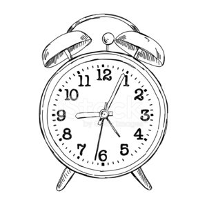 300x300 Vector Hand Drawn Sketch Alarm Clock Stock Vectors - Alarm Sketch