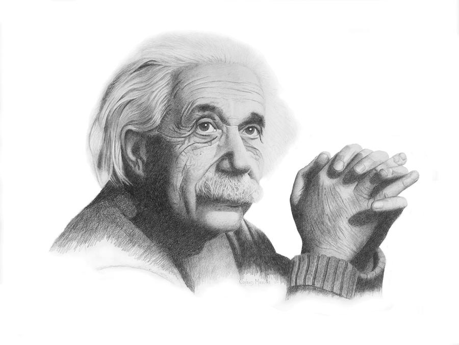900x677 Albert Einstein Pic Drawing Drawing Skill - Albert Einstein Sketch