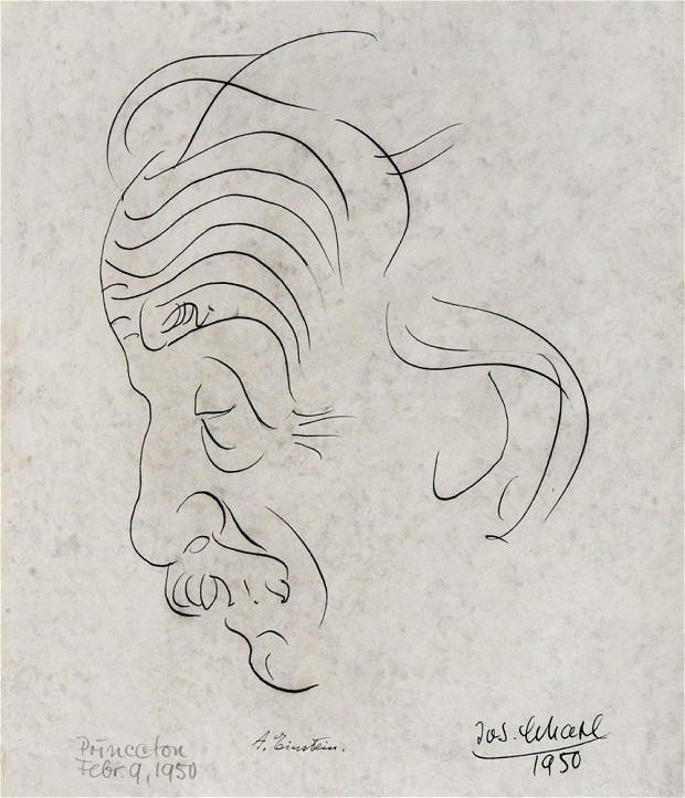 620x722 Einstein Sketch By Friend Josef Scharl To Go On Sale - Albert Einstein Sketch