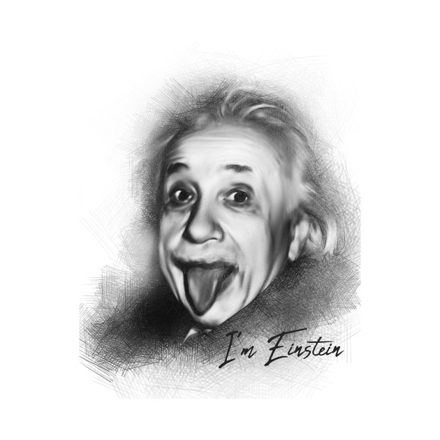 630x630 Sketch Albert Einstein - Albert Einstein Sketch