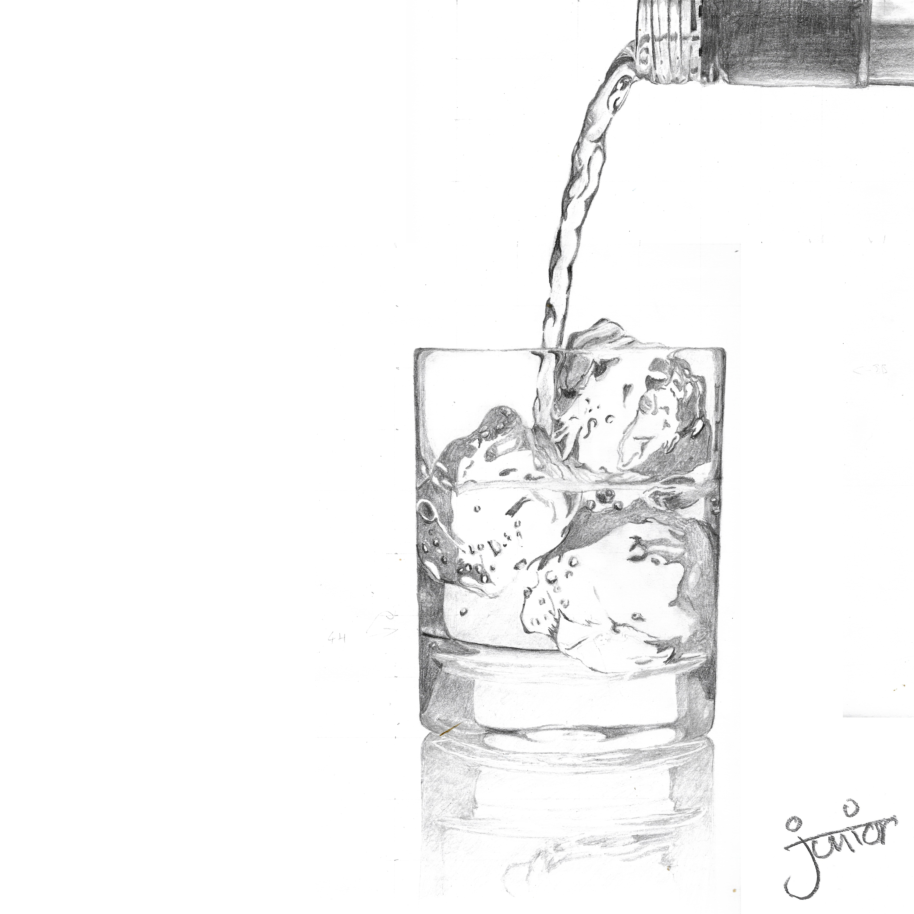 3000x3000 Glass, Ice Amp Alcohol Art Sketches - Alcohol Sketch